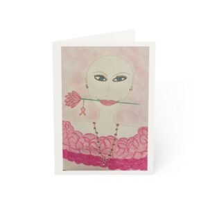 Flower — Breast Cancer Awareness Greeting Card