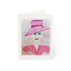 Pink Hat — Breast Cancer Awareness Greeting Card