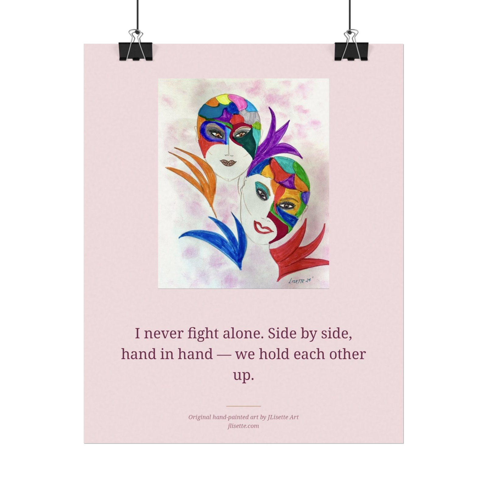 Put Your Pink On — Mosaic Sisters, Affirmation Art Print (8x10) - Image 2