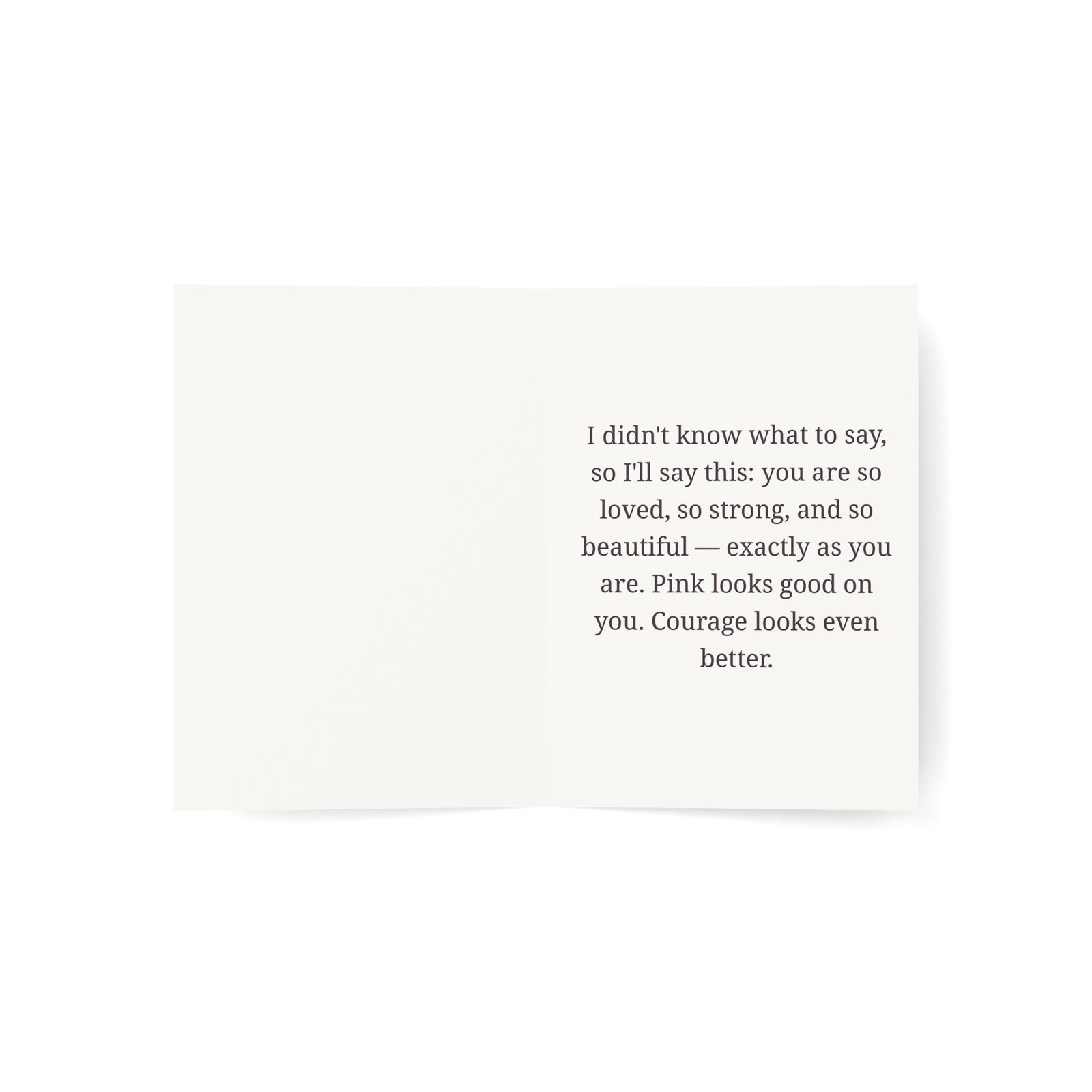 Pink On — Breast Cancer Awareness Greeting Card - Image 4