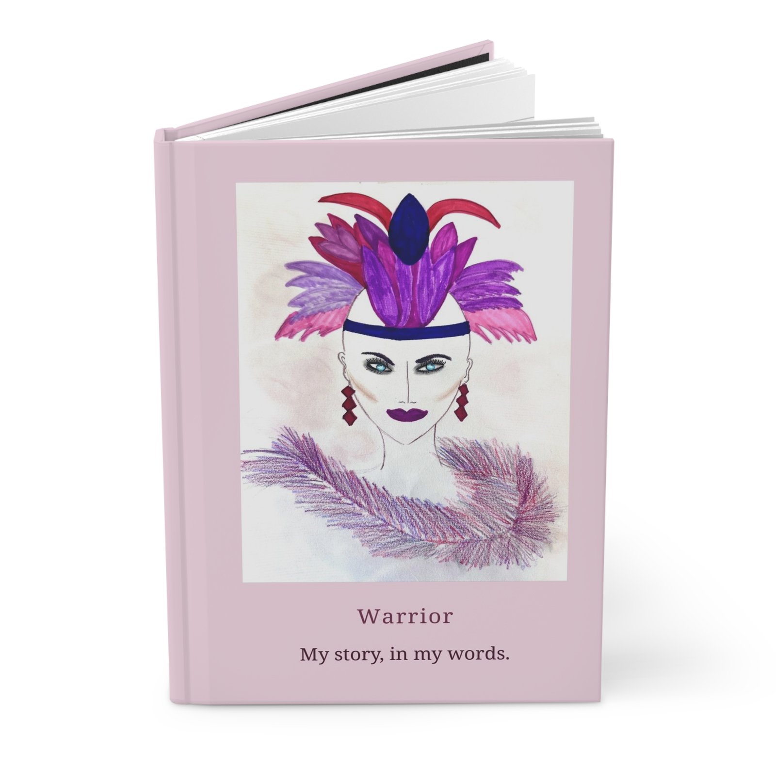 Put Your Pink On — Warrior, Hardcover Journal - Image 3