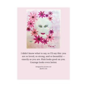 Pink On — Breast Cancer Awareness Postcards (10-Pack), Words on Front