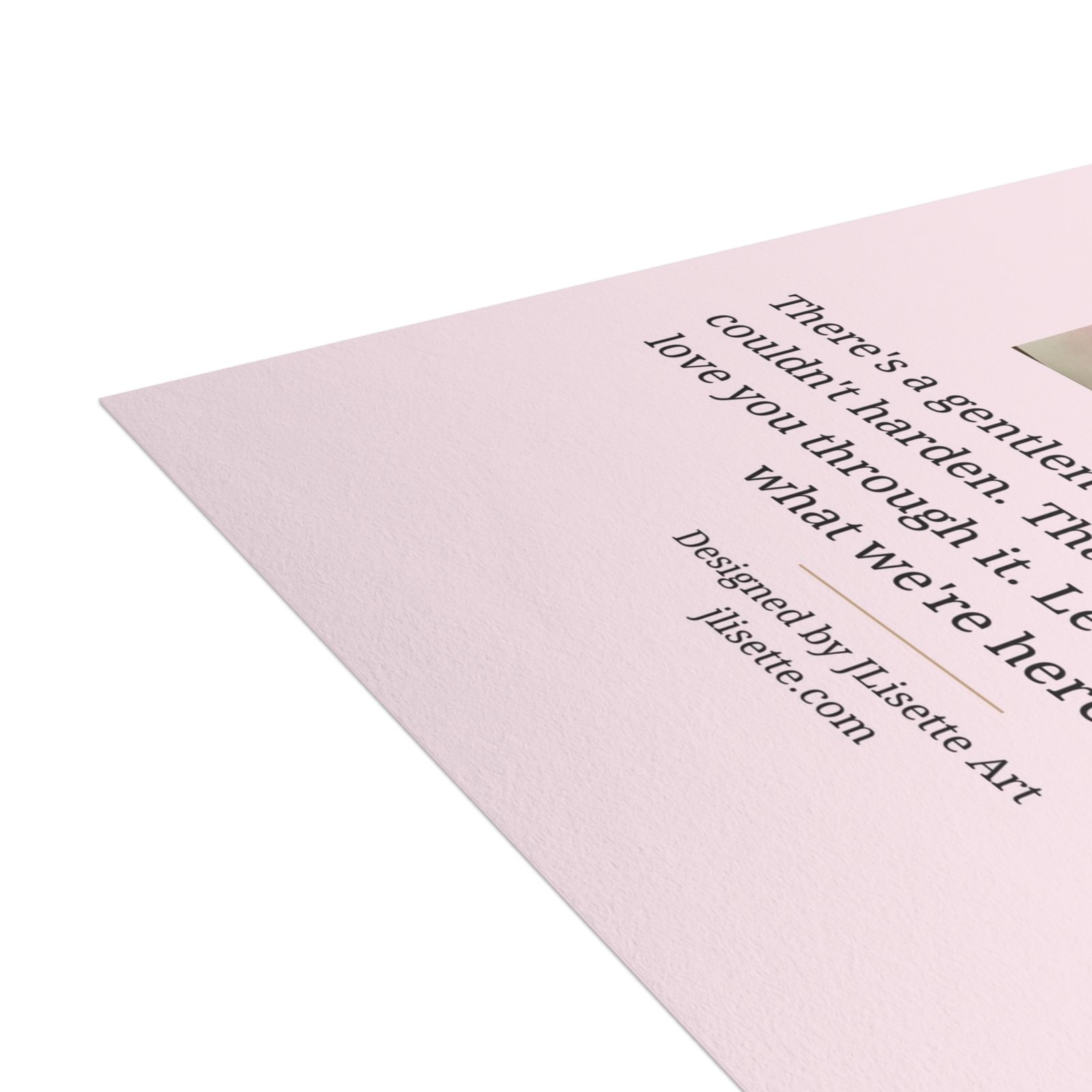 Flower — Breast Cancer Awareness Postcards (10-Pack), Words on Front - Image 3