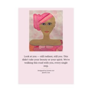 Headwrap — Breast Cancer Awareness Postcards (10-Pack), Words on Front