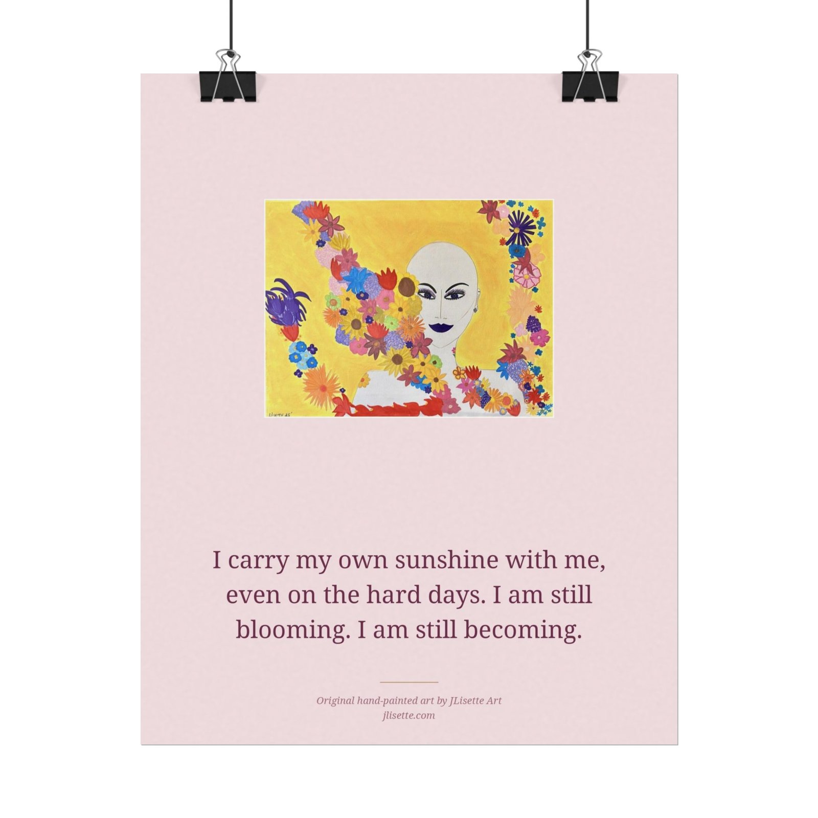 Put Your Pink On — Sunshine, Affirmation Art Print (8x10) - Image 2