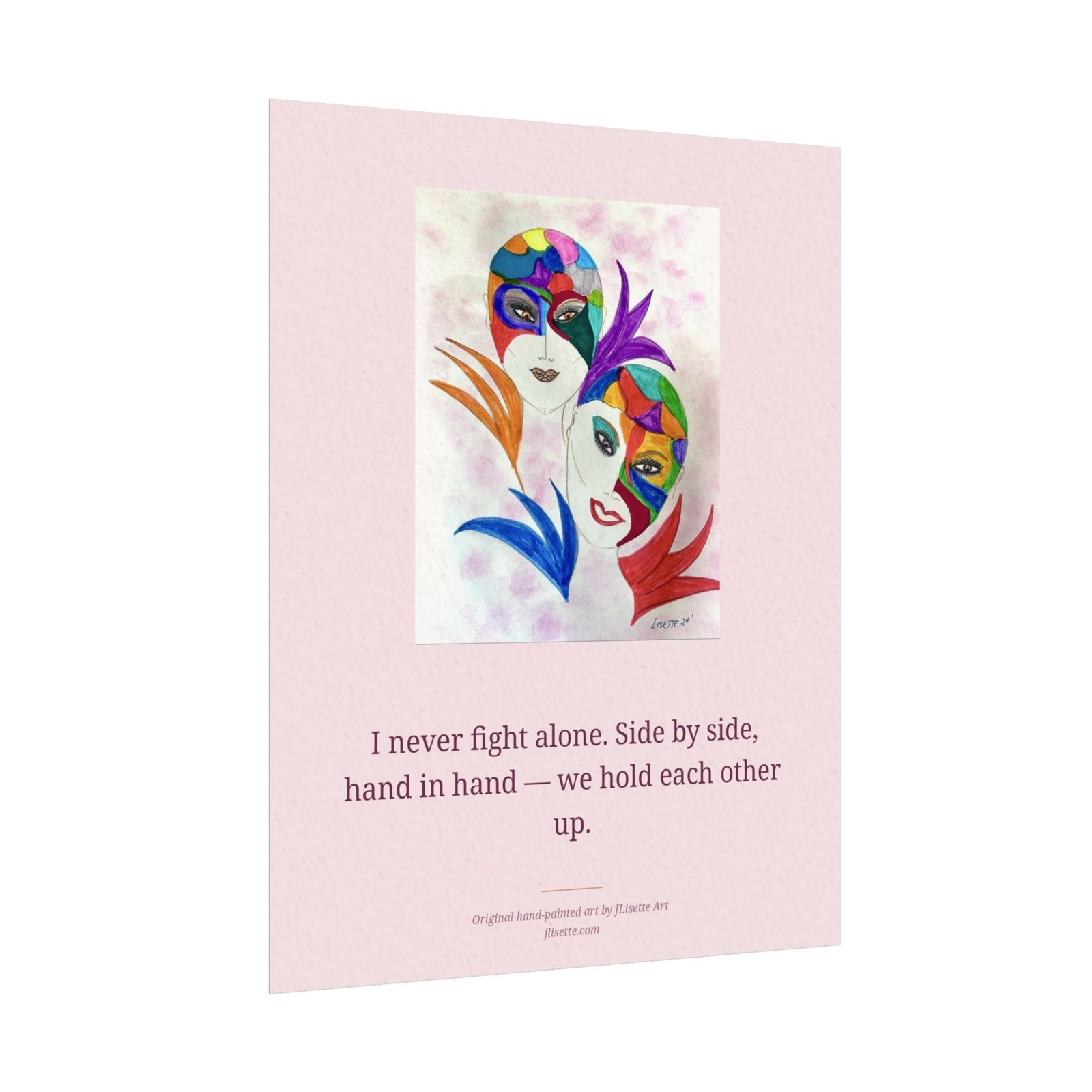 Put Your Pink On — Mosaic Sisters, Affirmation Art Print (8x10) - Image 3
