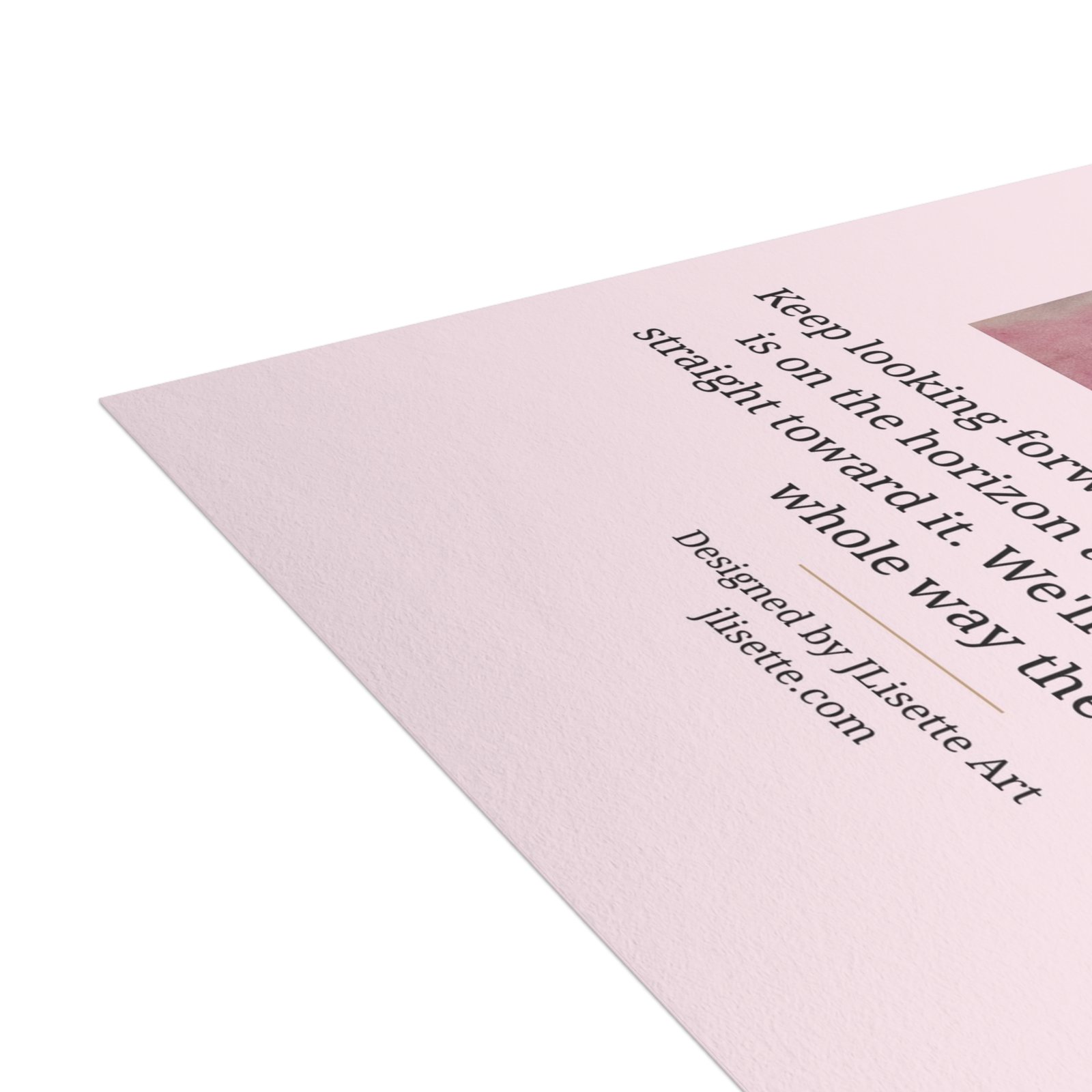 Rhinestone Glasses — Breast Cancer Awareness Postcards (10-Pack), Words on Front - Image 3