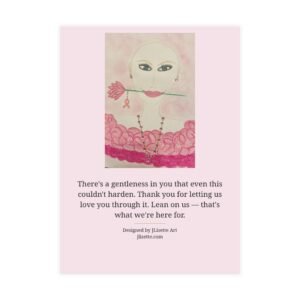 Flower — Breast Cancer Awareness Postcards (10-Pack), Words on Front