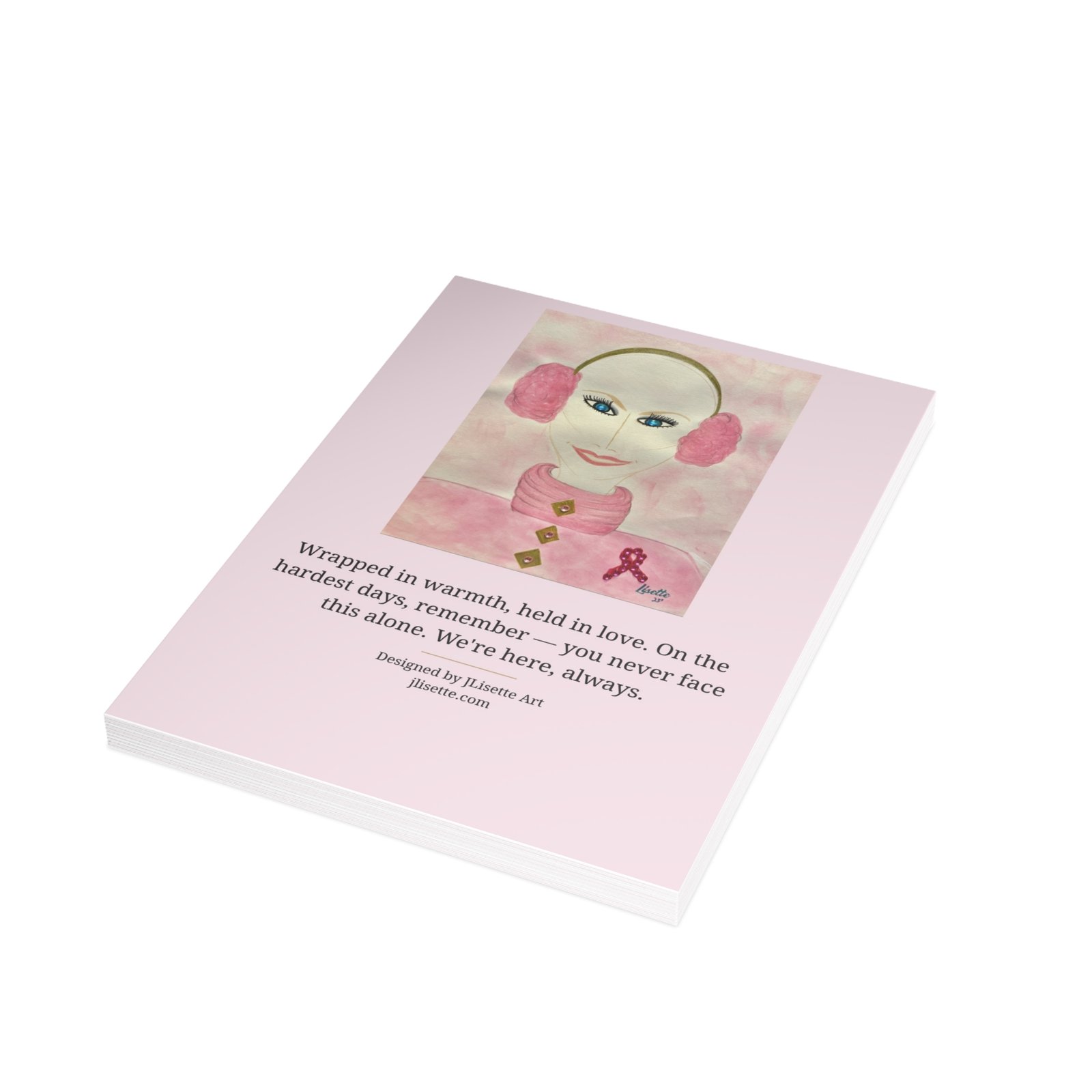 Earmuffs — Breast Cancer Awareness Postcards (10-Pack), Words on Front - Image 4